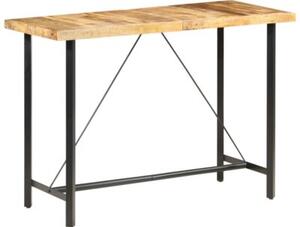 Stolik barowy, 150x70x107 cm, surowe drewno mango