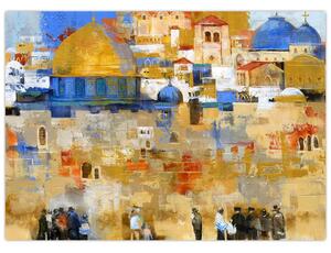 Obraz - Ściana płaczu, Jerozolima, Izrael (70x50 cm)