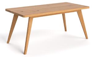 Stół Grace z litego drewna Buk 120x80 cm