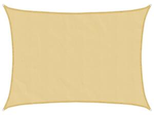 Żagiel przeciwsłoneczny, piaskowy, 8x6 m, 100% poliester