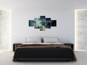 Obraz - Ważka w błyszczącej nocy (125x70 cm)
