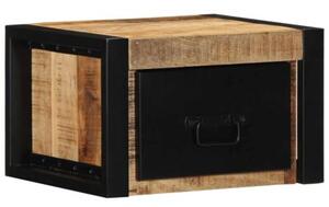Szafka nocna 40x35x25 cm lite drewno surowe mango