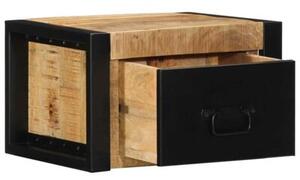 Szafka nocna 40x35x25 cm lite drewno surowe mango