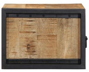 Szafka nocna 40x35x25 cm lite drewno surowe mango