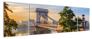 Obraz - Most nad rzeką, Budapeszt, Węgry (170x50 cm)