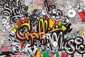 Tapeta kolorowe graffiti