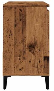 Szafka pod umywalkę, stare drewno, 65x33x60 cm