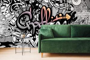 Samoprzylepna tapeta moderné graffiti umenie