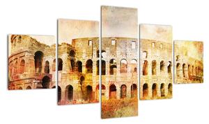 Obraz - Malarstwo cyfrowe, Koloseum, Rzym, Włochy (125x70 cm)