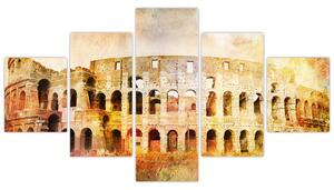 Obraz - Malarstwo cyfrowe, Koloseum, Rzym, Włochy (125x70 cm)