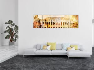 Obraz - Malarstwo cyfrowe, Koloseum, Rzym, Włochy (170x50 cm)