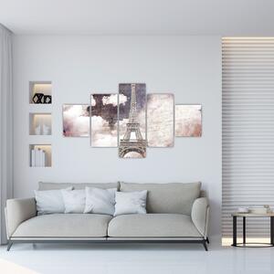 Obraz - Wieża Eiffla, Paryż, Francja (125x70 cm)