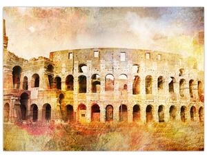 Obraz - Malarstwo cyfrowe, Koloseum, Rzym, Włochy (70x50 cm)