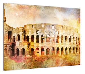 Obraz - Malarstwo cyfrowe, Koloseum, Rzym, Włochy (70x50 cm)