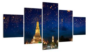 Obraz - Lampiony szczęścia, Bangkok (125x70 cm)