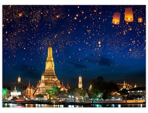 Obraz - Lampiony szczęścia, Bangkok (70x50 cm)