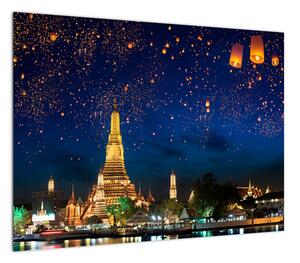 Obraz - Lampiony szczęścia, Bangkok (70x50 cm)