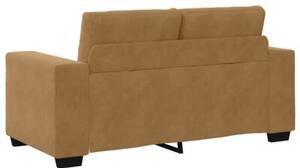 Sofa 3 szt. brÄ zowy tkanina lniana