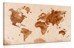 Obraz retro mapa świata