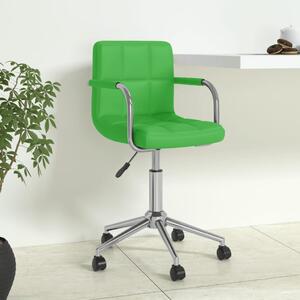 Obrotowe krzesło biurowe, zielone, sztuczna skóra