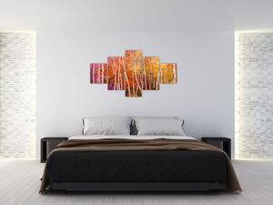 Obraz kolorowego lasu (125x70 cm)