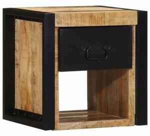 Szafka nocna 40x35x40 cm lite drewno surowe mango