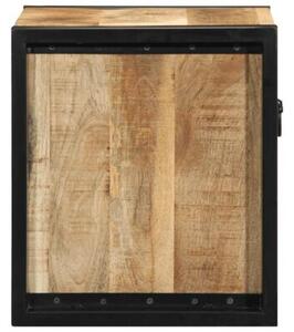 Szafka nocna 40x35x40 cm lite drewno surowe mango