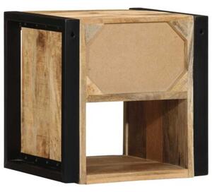 Szafka nocna 40x35x40 cm lite drewno surowe mango