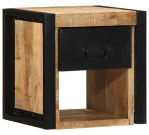 Szafka nocna 40x35x40 cm lite drewno surowe mango