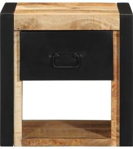 Szafka nocna 40x35x40 cm lite drewno surowe mango
