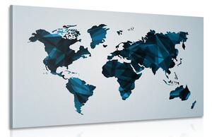 Obraz mapa świata w grafice wektorowej