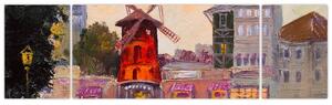 Obraz - Moulin Rouge, Paryż, Francja (170x50 cm)