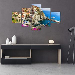Obraz - Włoska wioska Manarola (125x70 cm)
