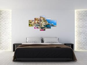 Obraz - Włoska wioska Manarola (125x70 cm)