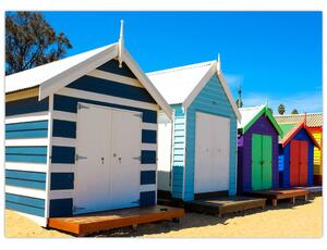 Obraz - Brighton Beach, Melbourne, Australia (70x50 cm)