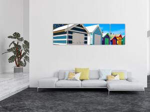Obraz - Brighton Beach, Melbourne, Australia (170x50 cm)