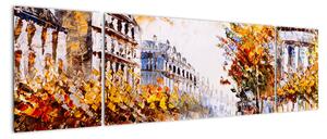 Obraz - Ulica w Paryżu (170x50 cm)