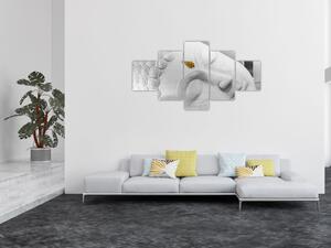 Obraz - Biały Budda (125x70 cm)