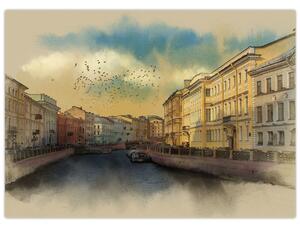 Obraz - Rzeka Mojka, Sankt Petersburg, Rosja (70x50 cm)