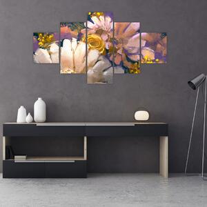 Obraz kwiatów (125x70 cm)