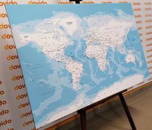 Obraz na korku stylowa mapa świata