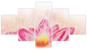 Obraz kwiatu lotosu (125x70 cm)