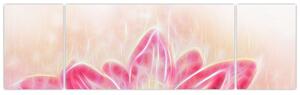 Obraz kwiatu lotosu (170x50 cm)