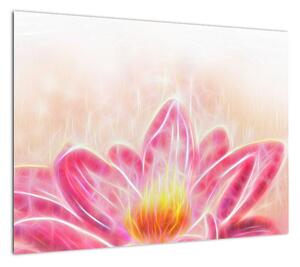 Obraz kwiatu lotosu (70x50 cm)