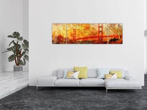 Obraz - Golden Gate, San Francisco, Kalifornia (170x50 cm)