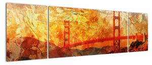Obraz - Golden Gate, San Francisco, Kalifornia (170x50 cm)