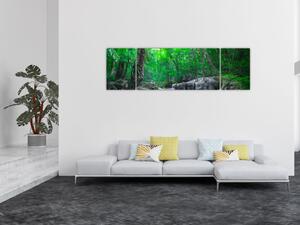 Obraz - Wodospad Erawan, Kanchanaburi, Tajlandia (170x50 cm)