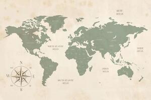 Obraz dyskretna mapa świata
