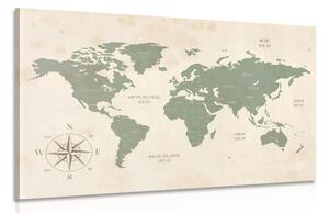 Obraz dyskretna mapa świata