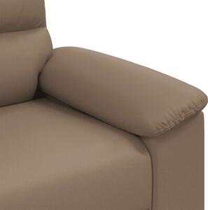 Sofa 2-osobowa cappuccino 160x81x84 cm ze skÃ³ry ekologicznej